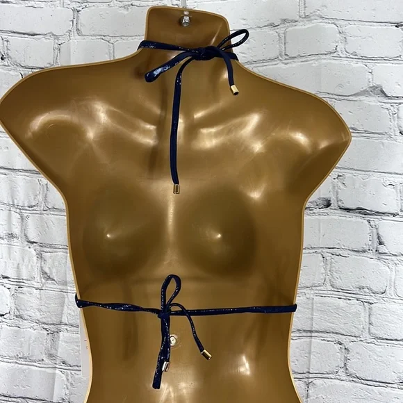 NEW L’Agent by Agent Provocateur Sevilla metallic blue string bikini size small - Picture 4 of 7
